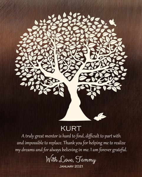 Custom Mentor Gift Art Proof for Kurt S,