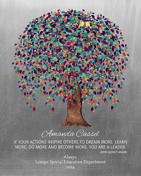 Retirement Gift for Leader Appreciation and Mentore Gift – Custom Art Print for Amanda P