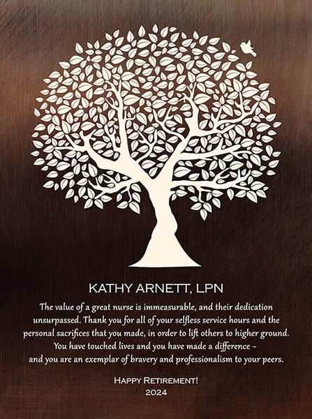 Retirement Gift for Nurse LPN Farewell from Doctor Staff Coworkers – Custom Art Print for Denise G