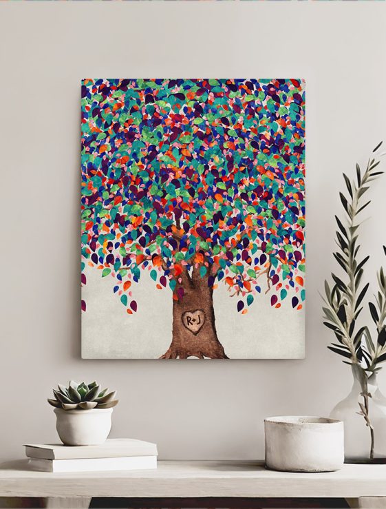 9th wedding anniversary gift colorful willow tree