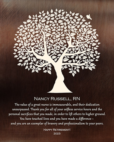 Personalized retiring nurse gift Paper