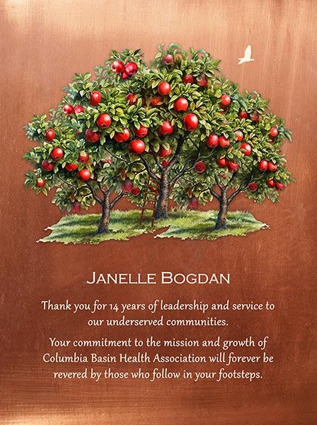 Apple Orchard Servant Leadership Award Employee Appreciation Gift – Custom Art Print for Kelly C – EXPEDITE