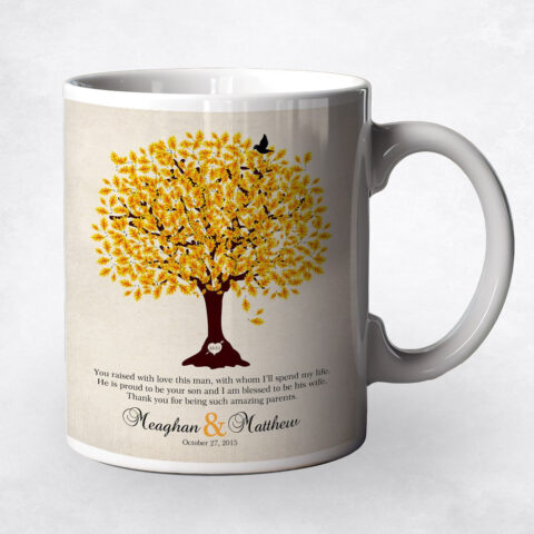 Yellow Oak Tree wedding Coffee Mug M-1102