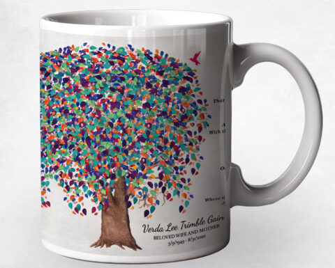 Willow Memorial Funeral Tree Gift Coffee Mug M-1103