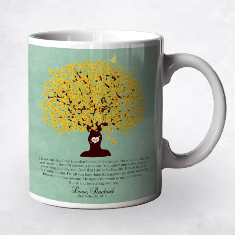 Yellow Oak Tree wedding Coffee Mug M-1104