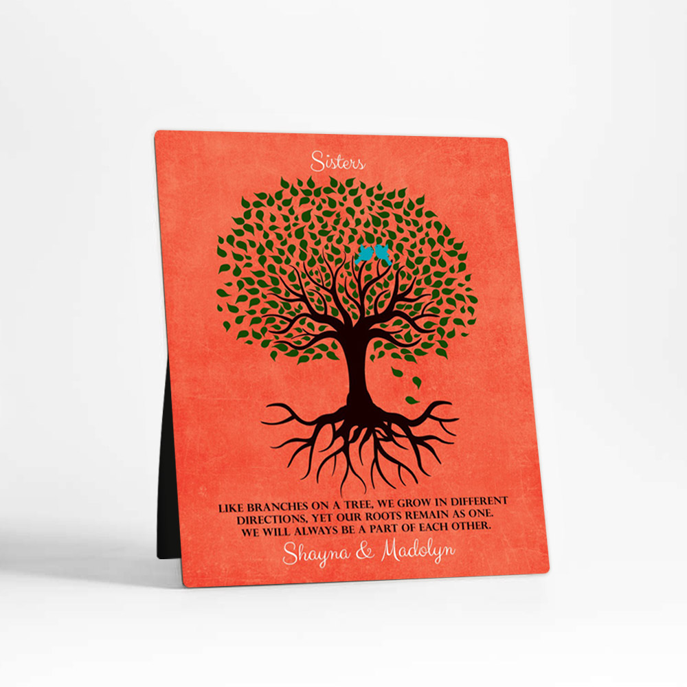 Single image of Rooted Tree wedding  Desktop Plaque