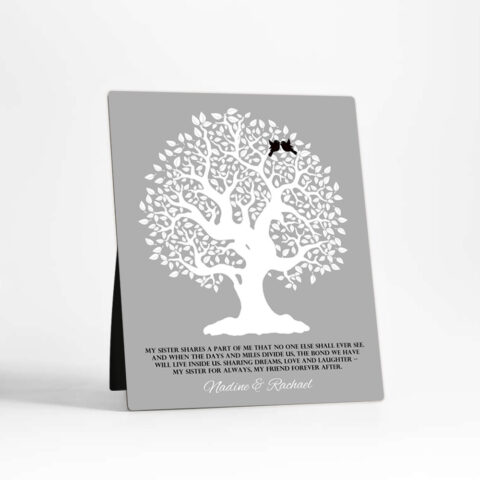 Knotty Tree wedding  Desktop Plaque Gift for sister D-1121