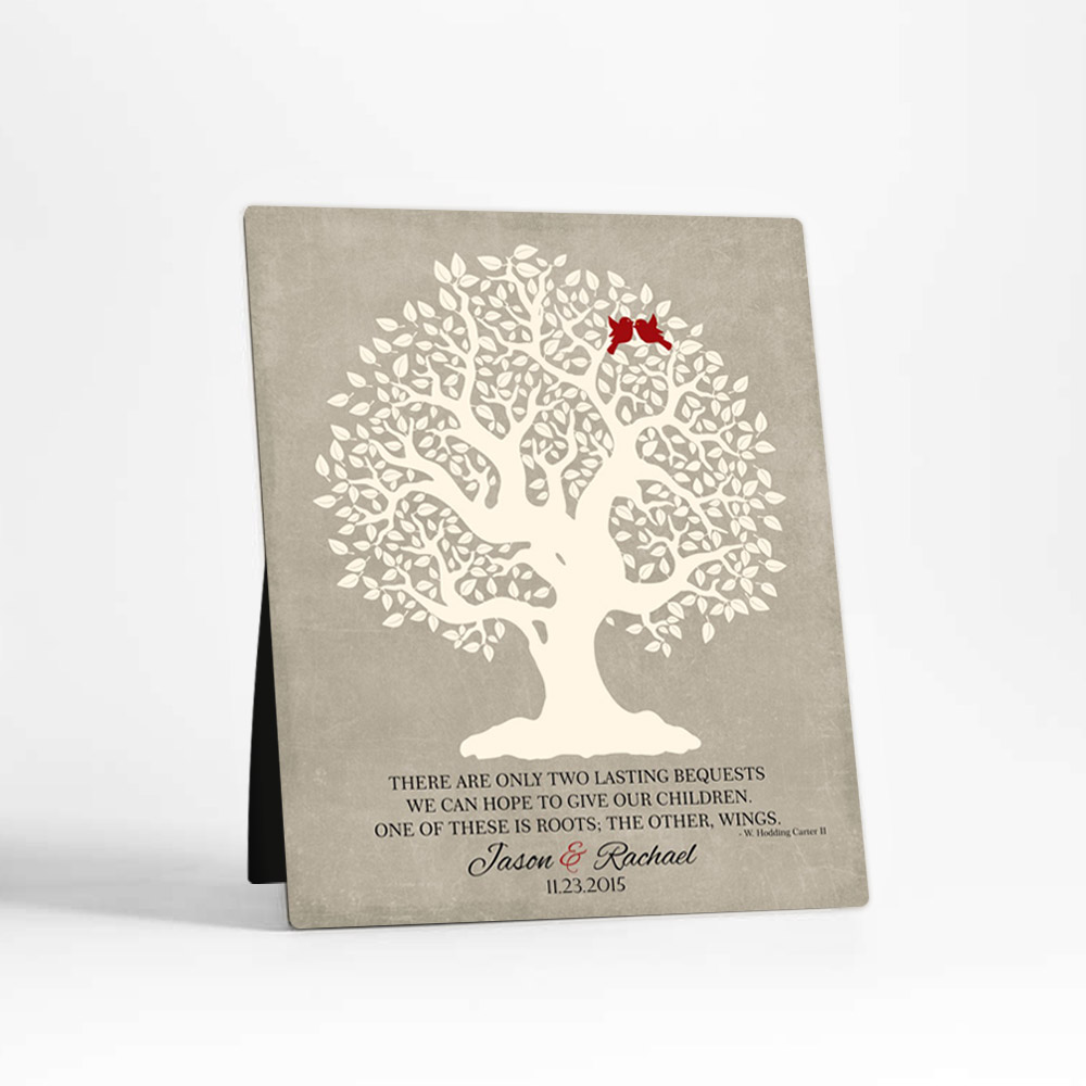 Single image of Knotty Tree wedding  Desktop Plaque