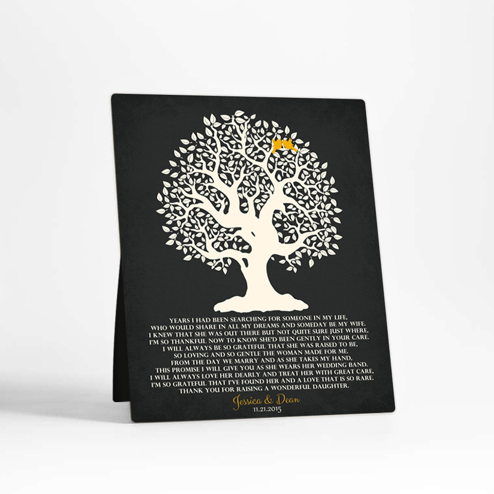 Single image of Knotty Tree wedding  Desktop Plaque