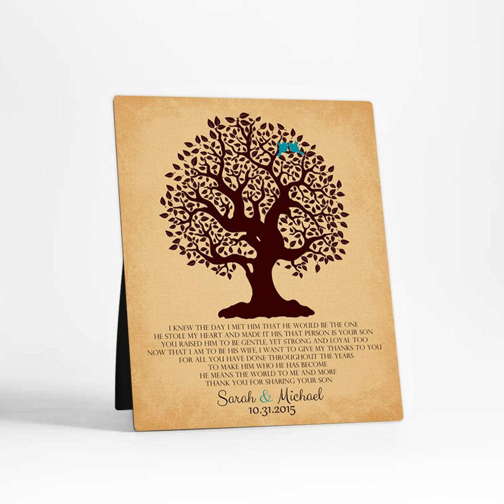 Single image of Knotty Tree wedding  Desktop Plaque