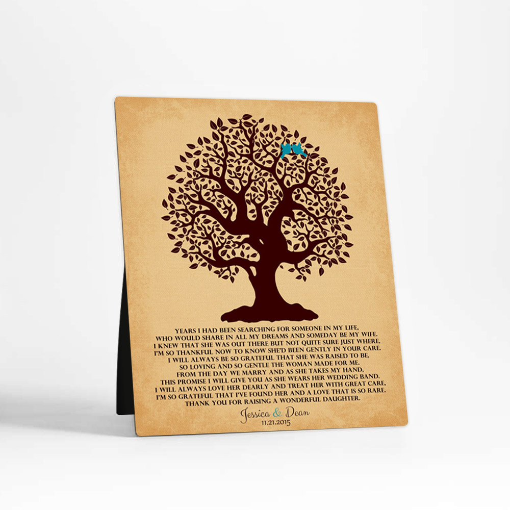 Single image of Knotty Tree wedding  Desktop Plaque