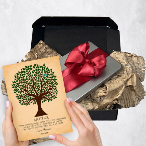 wedding Gift Delivery for mother Silhouette Tree  Plaque TOY-1143