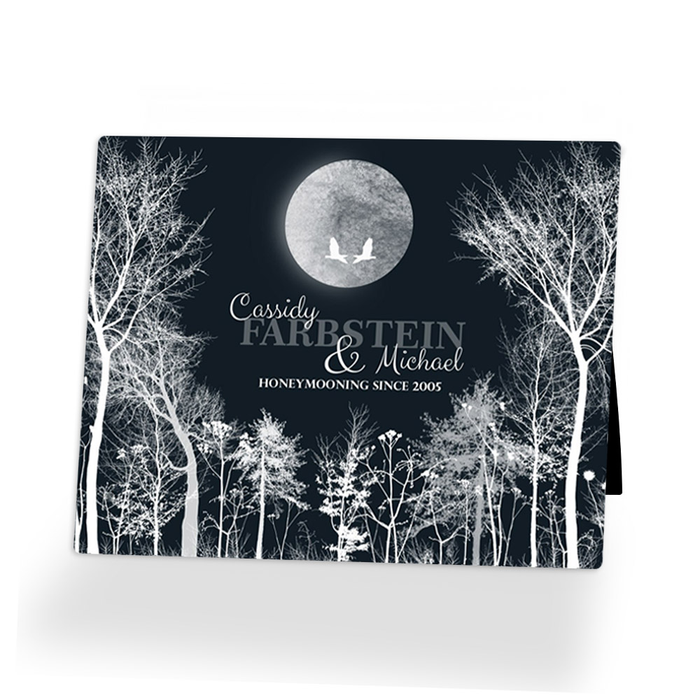 Single image of Moon Phase anniversary  Desktop Plaque