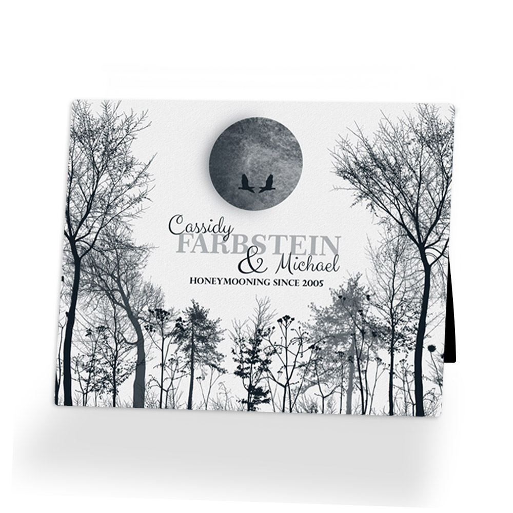 Single image of Moon Phase anniversary  Desktop Plaque