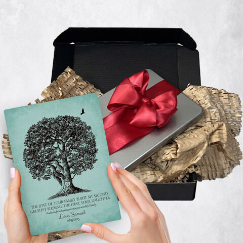 wedding Gift Delivery for mother of the bride Oak Tree  Plaque TOY-1158