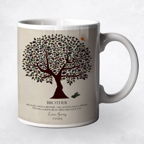 Dark Olive Tree wedding Coffee Mug M-1162