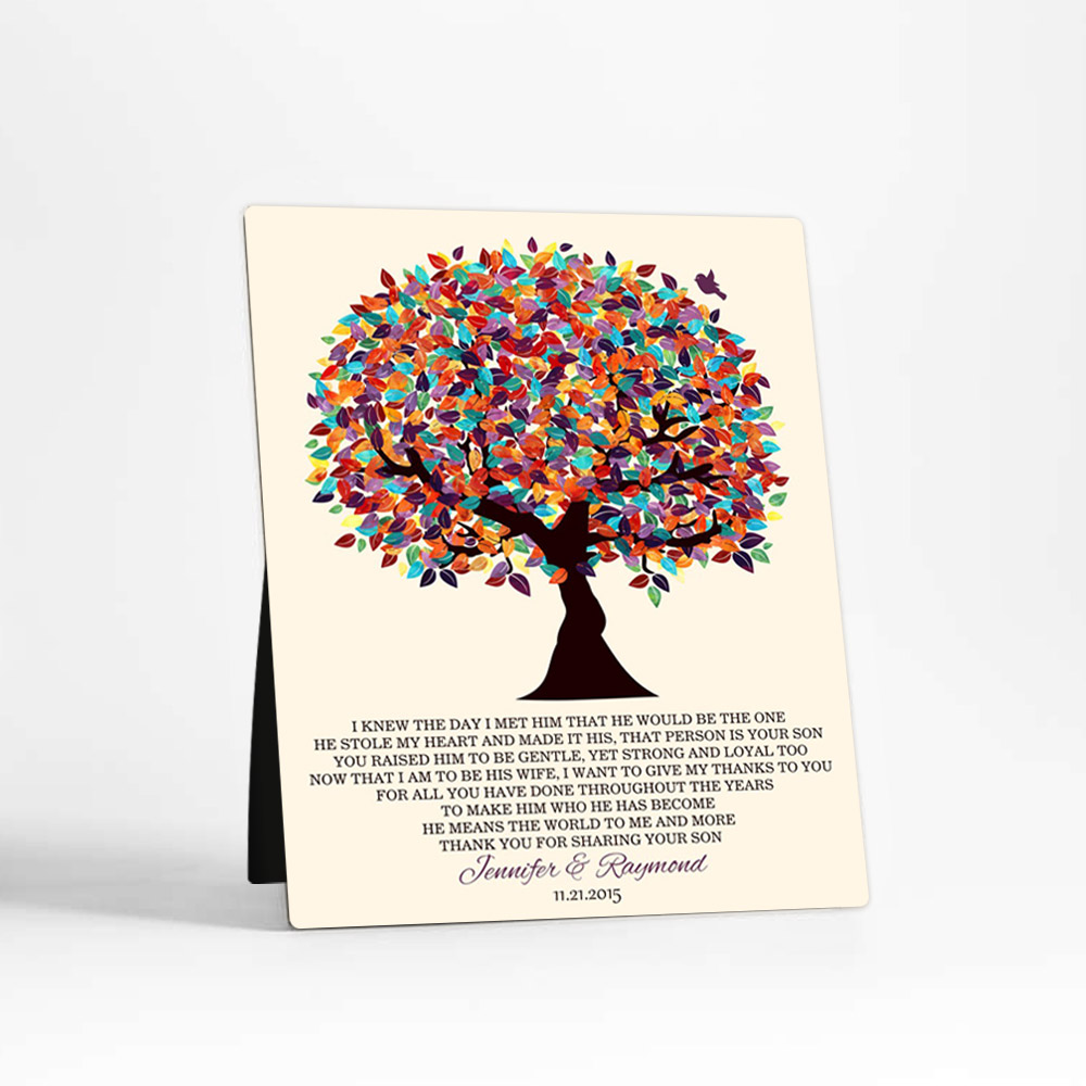 Single image of Spring Tree wedding  Desktop Plaque