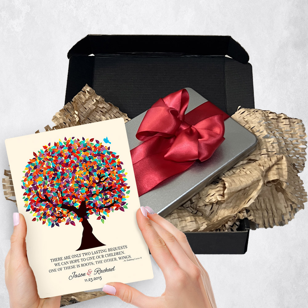 Personalized appreciation gift delivery for parents Spring Tree  plaque for a unique and permanent flower delivery alternative. parent appreciation gift delivery.