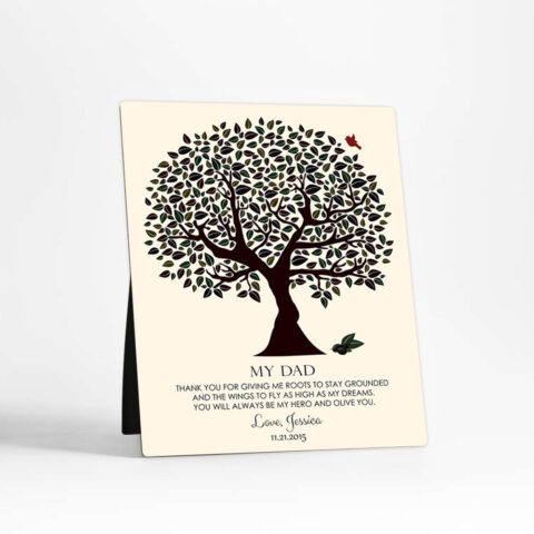 Olive Tree wedding  Desktop Plaque Gift for father D-1175