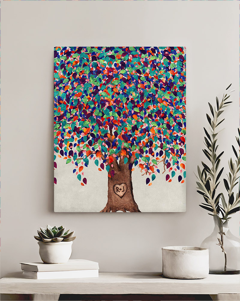 9th wedding anniversary gift colorful willow tree