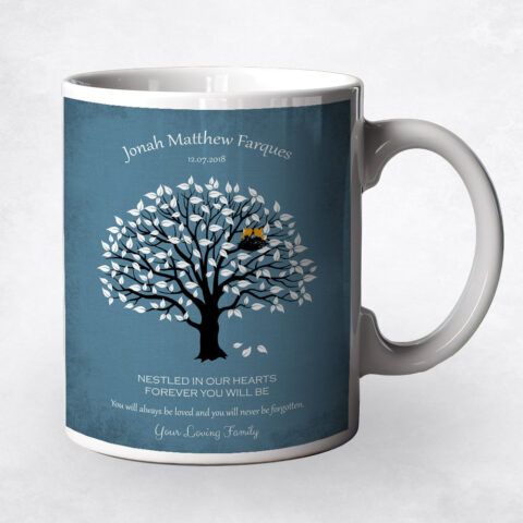 Magnolia Tree on Blue Loss of Baby Coffee Mug M-1207