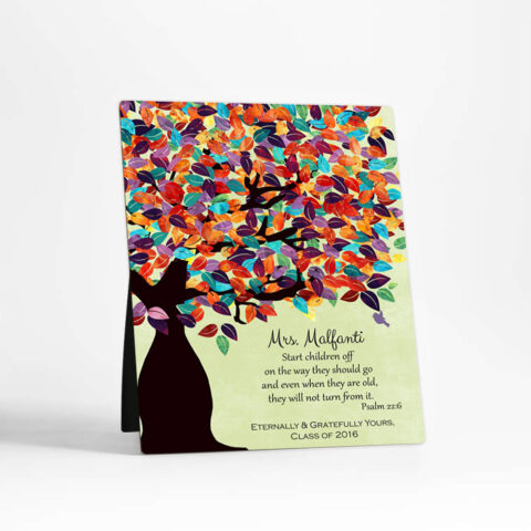 Spring Tree teacher appreciation  Desktop Plaque Gift for teacher D-1232