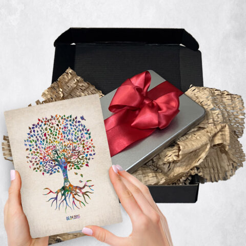 anniversary Gift Delivery for couple, husband or wife Watercolor Rooted Tree  Plaque TOY-1248