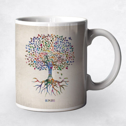 Watercolor Commemoration Tree anniversary Coffee Mug M-1248