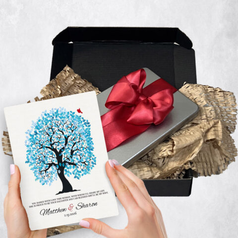 wedding Gift Delivery for mother of the bride Blue Owl Tree  Plaque TOY-1272