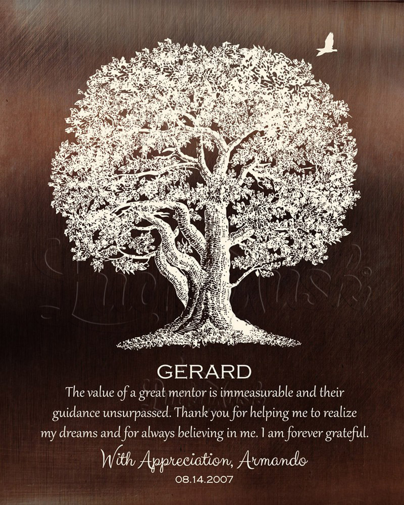 Large Oak Tree Quote Doctor Mentor Farewell on Bronze retirement Wall Plaque LTC-1397