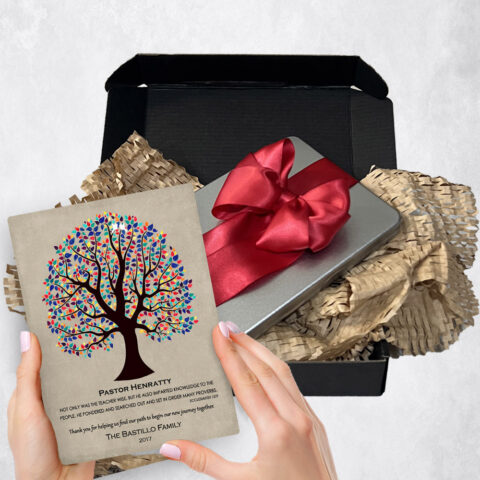 wedding Gift Delivery for pastor Decorative Tree  Plaque TOY-1457