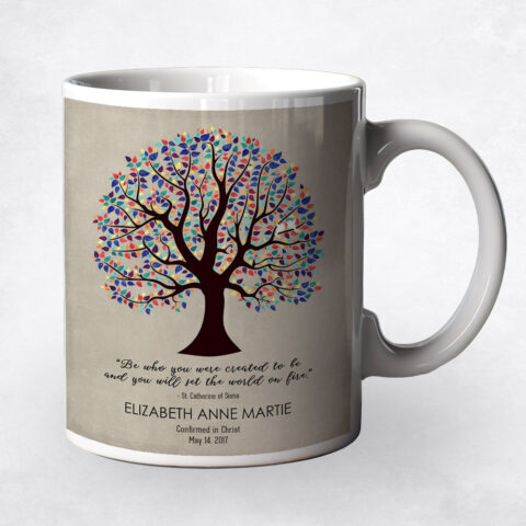 Colorful Decorative Tree Faith Milestones Coffee Mug M-1458