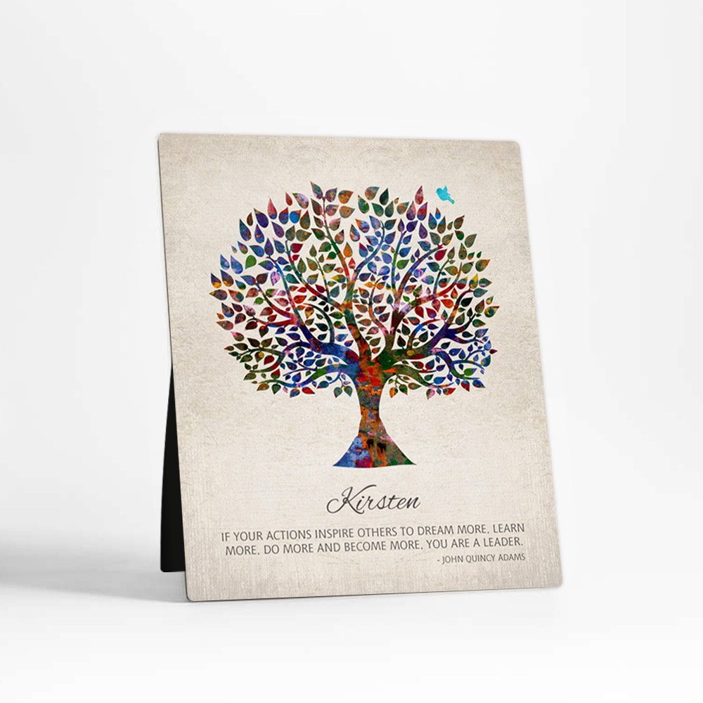 Single image of Watercolor Tree Leadership Appreciation  Desktop Plaque