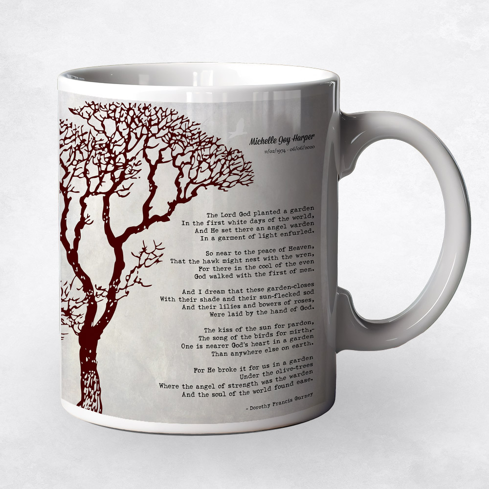 Closeup image of Black Bare Tree  Gift Coffee Mug M-1554