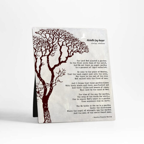 Bare Tree Gift  Desktop Plaque Gift for bereaved family D-1554