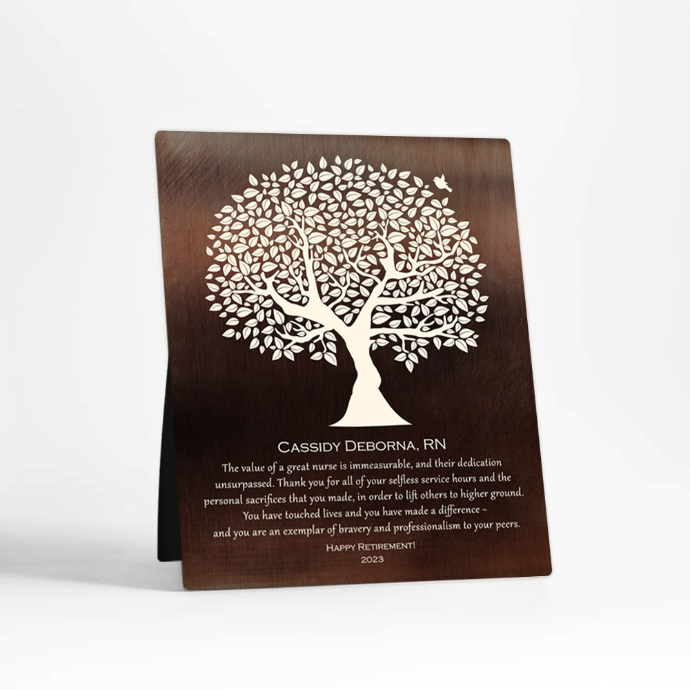 Single image of Olive Tree Leadership Appreciation  Desktop Plaque