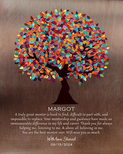 Personalized Gift for Mentor Retirement Farewell from Mentee – Custom Art Print for Margot V