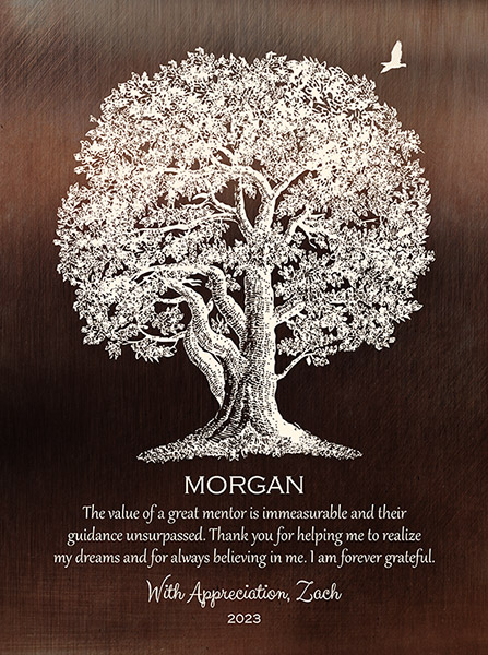 Personalized thank you mentor gift Metal Art Plaque