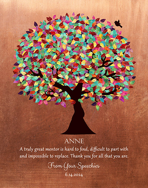 Retirement Gift for Teacher School Audiologist from Class – Custom Art Print for Roseanne B