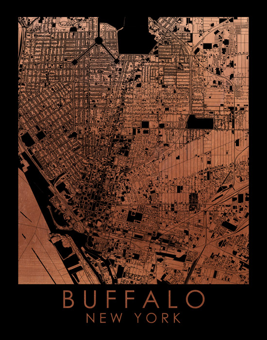 Buffalo New York City Map