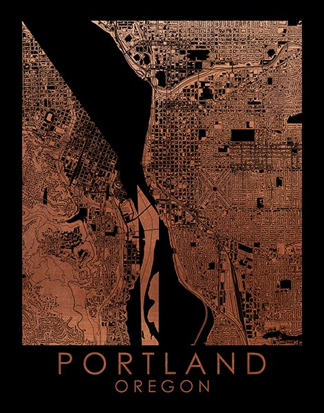 Portland Oregon City Map